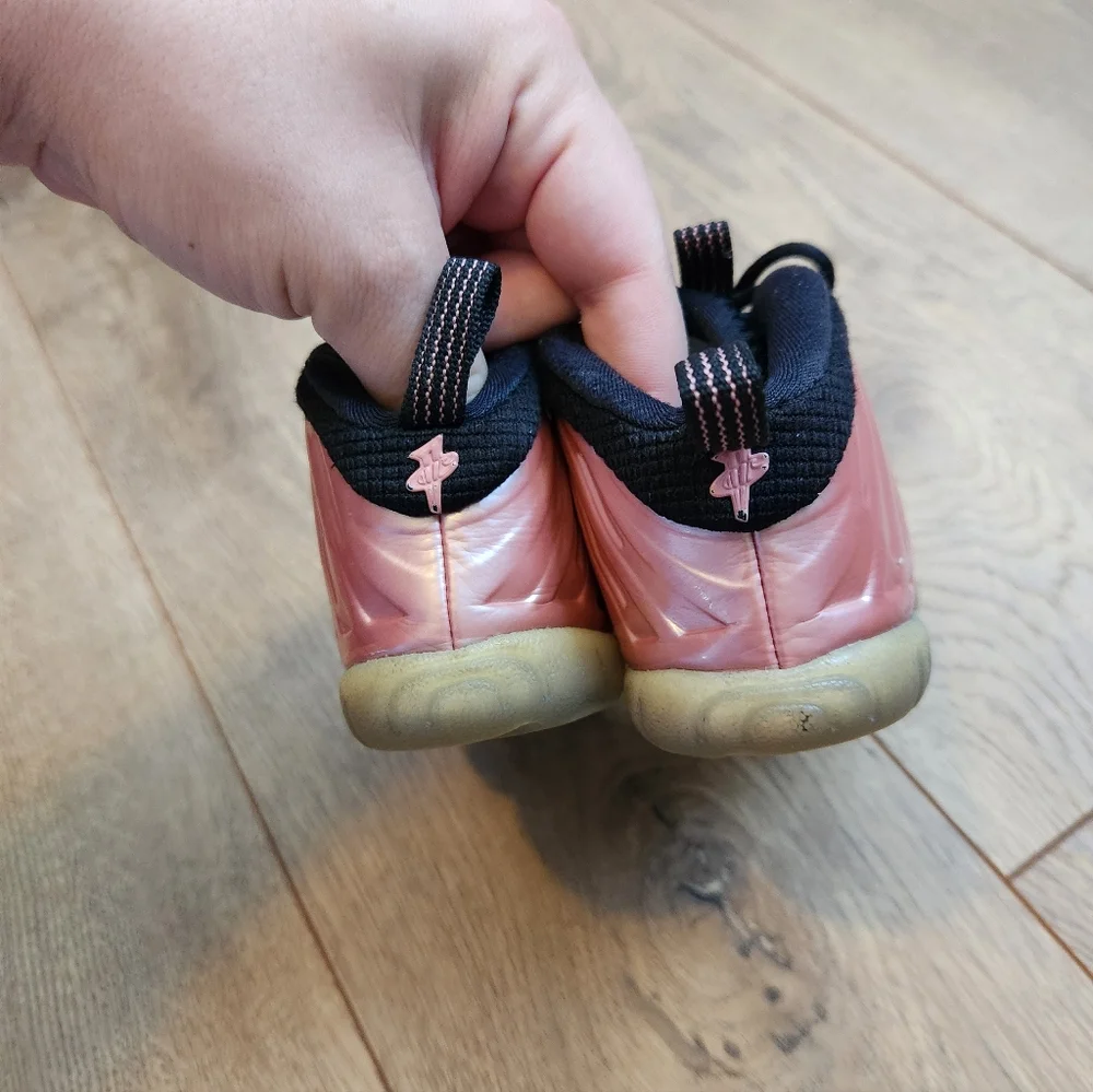 6c Rose Gold Nike Foamposite Sneakers